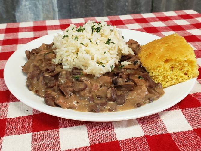 Image Red Beans and Rice - Southern Plate Lunch Special - Lake Charles LA